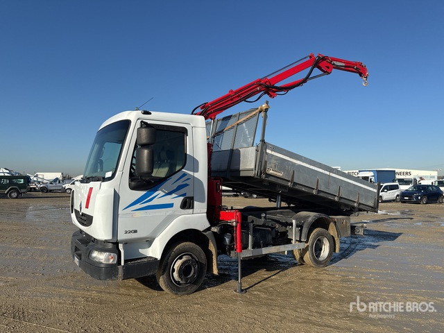 2010 Renault Midlum 220.08 1981 C.O.M.A. C330B on 4x2 Dump Truck with Crane - 翻斗车:图1 2010 Renault Midlum 220.08 1981 C.O.M.A. C330B on 4x2 Dump Truck with Crane - 翻斗车:图1