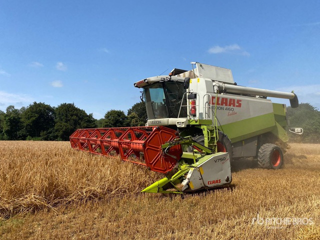 2003 Claas Lexion 460 Evolution Caterpillar C9 engine, with hea ... Combine Harvester - 甩刀式割草机/ 表土疏松机:图1 2003 Claas Lexion 460 Evolution Caterpillar C9 engine, with hea ... Combine Harvester - 甩刀式割草机/ 表土疏松机:图1