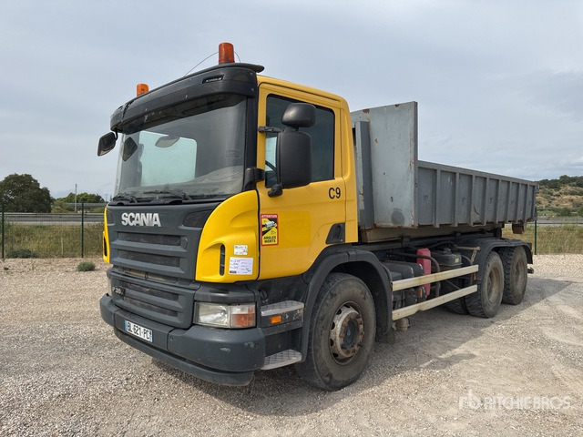 2008 Scania P380 6x4 Camion Amplirol 6x4 Roll-Off Truck - 吊钩升降车:图1 2008 Scania P380 6x4 Camion Amplirol 6x4 Roll-Off Truck - 吊钩升降车:图1