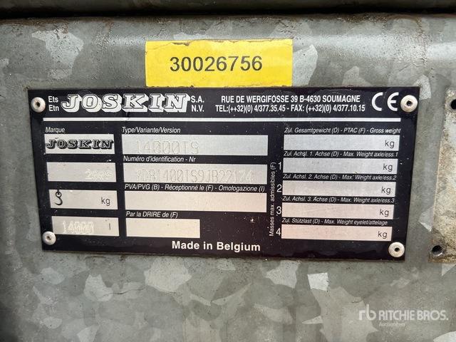2009 Joskin 14000TS 6 m Liquid T/A Tonne A Lisier 2 ... Liquid Manure Spreader - 撒肥机:图3 2009 Joskin 14000TS 6 m Liquid T/A Tonne A Lisier 2 ... Liquid Manure Spreader - 撒肥机:图3
