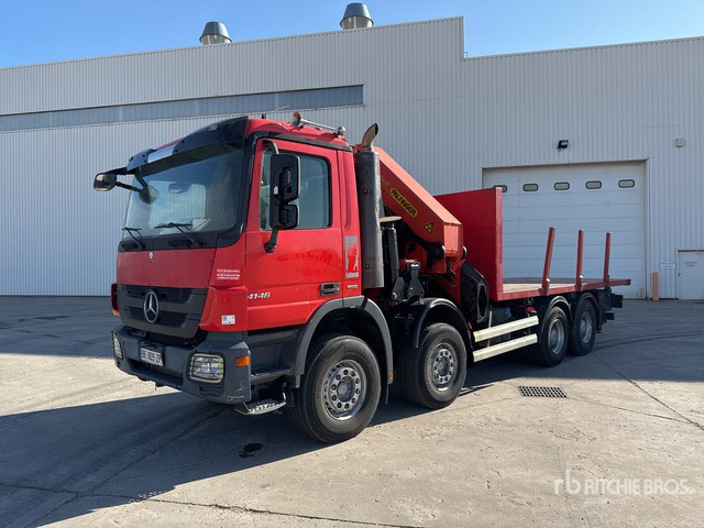 2010 Mercedes-Benz Actros 4146 2005 Palfinger PK56002 17420 kg ... Flatbed Truck with Crane - 栏板式/ 平板卡车, 起重车:图1 2010 Mercedes-Benz Actros 4146 2005 Palfinger PK56002 17420 kg ... Flatbed Truck with Crane - 栏板式/ 平板卡车, 起重车:图1