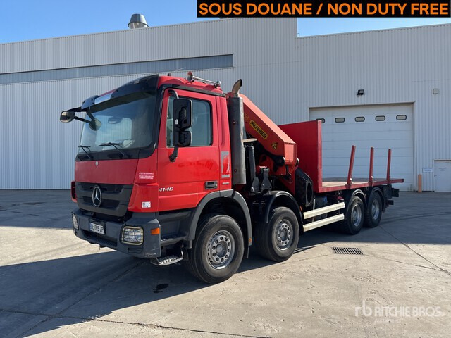 2010 Mercedes-Benz Actros 4146 2005 Palfinger PK56002 17420 kg ... Flatbed Truck with Crane - 栏板式/ 平板卡车, 起重车:图1 2010 Mercedes-Benz Actros 4146 2005 Palfinger PK56002 17420 kg ... Flatbed Truck with Crane - 栏板式/ 平板卡车, 起重车:图1