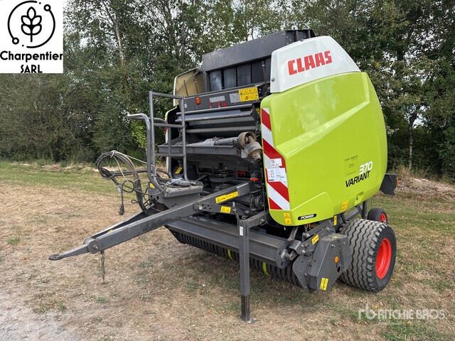 2014 Claas Variant 370 Presse A Balles Rondes 1 Essieu S/A Round Baler - 圆形打包机:图1 2014 Claas Variant 370 Presse A Balles Rondes 1 Essieu S/A Round Baler - 圆形打包机:图1