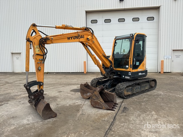 2017 Hyundai R60CR-9A Mini-Pelle Mini Excavator: <6.6t - 小型挖掘机:图2 2017 Hyundai R60CR-9A Mini-Pelle Mini Excavator: <6.6t - 小型挖掘机:图2