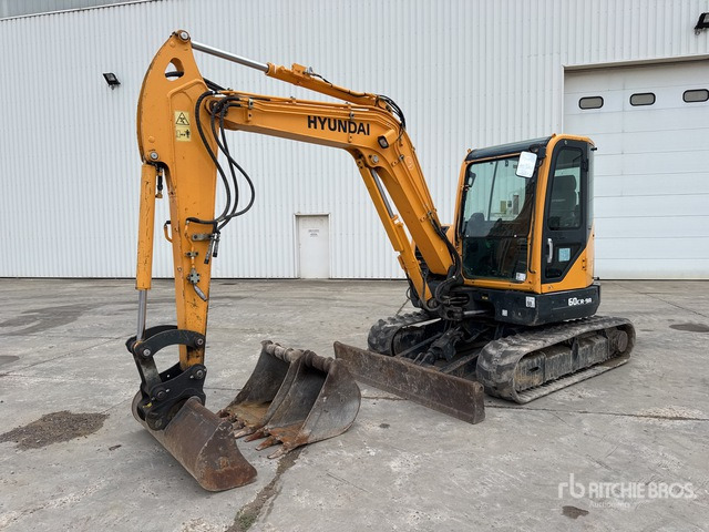 2017 Hyundai R60CR-9A Mini-Pelle Mini Excavator: <6.6t - 小型挖掘机:图1 2017 Hyundai R60CR-9A Mini-Pelle Mini Excavator: <6.6t - 小型挖掘机:图1