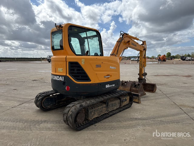 2017 Hyundai R60CR-9A Mini-Pelle Mini Excavator: <6.6t - 小型挖掘机:图3 2017 Hyundai R60CR-9A Mini-Pelle Mini Excavator: <6.6t - 小型挖掘机:图3