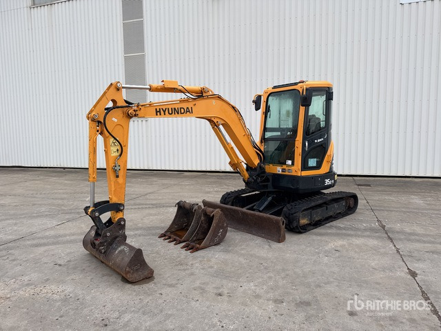 2018 Hyundai R35Z9 Mini-Pelle Mini Excavator: <6.6t - 小型挖掘机:图2 2018 Hyundai R35Z9 Mini-Pelle Mini Excavator: <6.6t - 小型挖掘机:图2