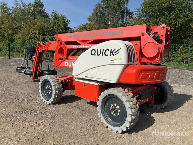 2017 Nifty HR21 4WD Hybrid Articulating Boom Lift - 铰接臂:图4 2017 Nifty HR21 4WD Hybrid Articulating Boom Lift - 铰接臂:图4