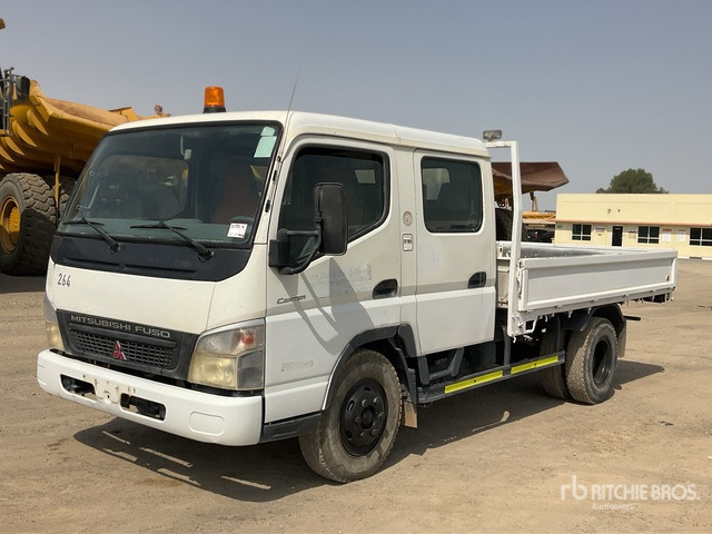 2014 Mitsubishi Canter 4x2 Crew Cab Flatbed Truck - 栏板式/ 平板卡车:图1 2014 Mitsubishi Canter 4x2 Crew Cab Flatbed Truck - 栏板式/ 平板卡车:图1