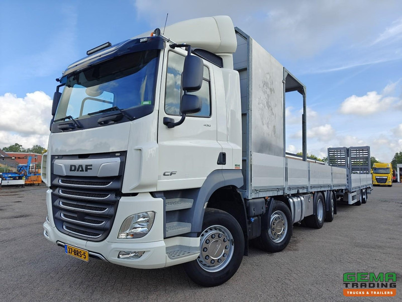 DAF CF 430 FAX 8x2/6 Dagcabine Euro6D - Machine Transporter + 2assige Aanhanger - Hydraulische Rampen - Afneembare 10.000L WaterTank - 20.000km! Origineel - 自动转运卡车:图1 DAF CF 430 FAX 8x2/6 Dagcabine Euro6D - Machine Transporter + 2assige Aanhanger - Hydraulische Rampen - Afneembare 10.000L WaterTank - 20.000km! Origineel - 自动转运卡车:图1