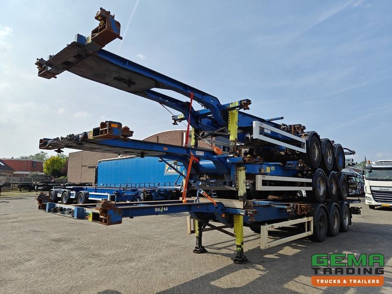 Krone SDC 27 3-assen BPW - DrumBrakes - 4700KG - 2x 20FT 1x 30FT 1x40FT - Package of 3 - NL kentekens - 集装箱运输车/ 可拆卸车身的半拖车:图1 Krone SDC 27 3-assen BPW - DrumBrakes - 4700KG - 2x 20FT 1x 30FT 1x40FT - Package of 3 - NL kentekens - 集装箱运输车/ 可拆卸车身的半拖车:图1
