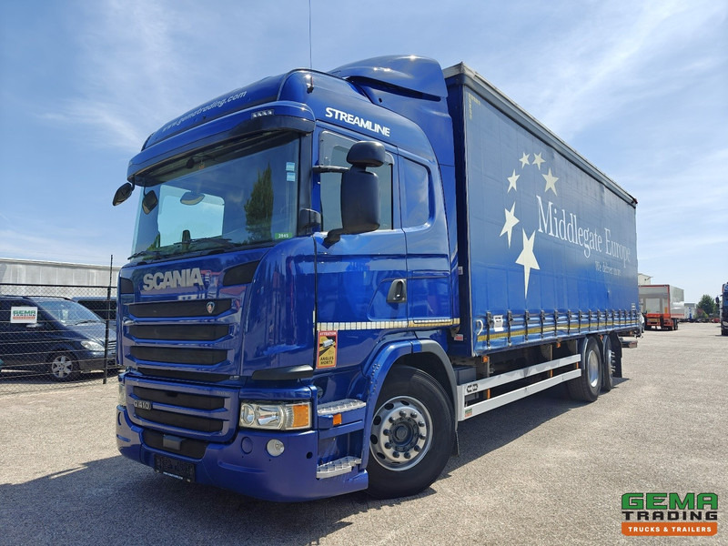 Scania G410 6x2/4 Streamline Euro6 - Retarder - Schuifzeilenbak 8.2M + Laadklep 1500kg - Smart Tacho V2 - 侧帘卡车:图1 Scania G410 6x2/4 Streamline Euro6 - Retarder - Schuifzeilenbak 8.2M + Laadklep 1500kg - Smart Tacho V2 - 侧帘卡车:图1