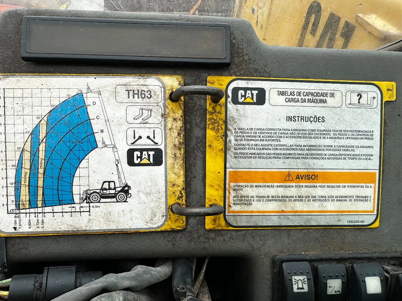 伸缩臂叉装车 Caterpillar TH63 4X4X4 Telehandler：图11
