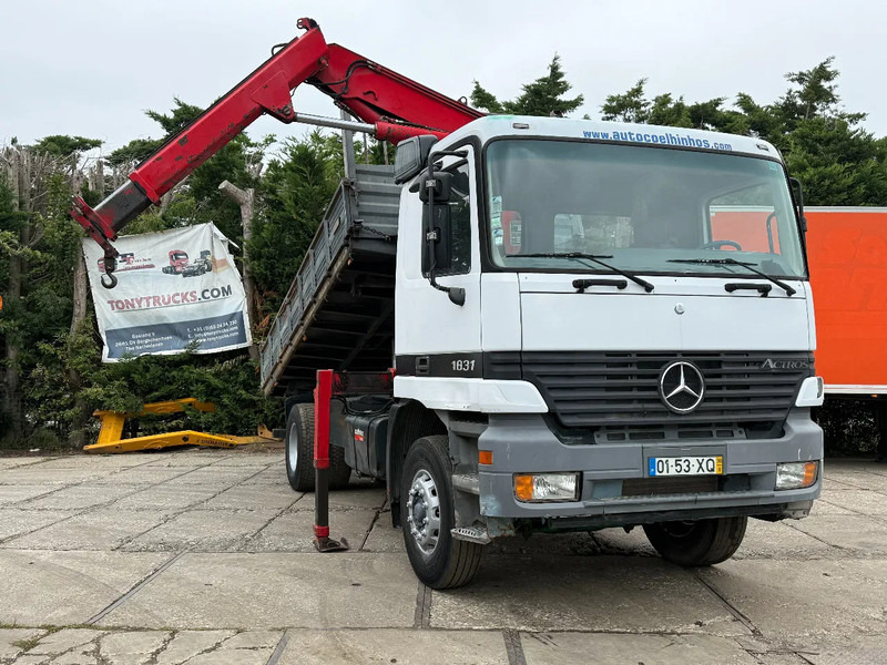 Mercedes-Benz Actros 1831 V6 4X2 Tipper + crane EPS Manual Gearbox 3 peddal - 翻斗车, 起重车:图1 Mercedes-Benz Actros 1831 V6 4X2 Tipper + crane EPS Manual Gearbox 3 peddal - 翻斗车, 起重车:图1