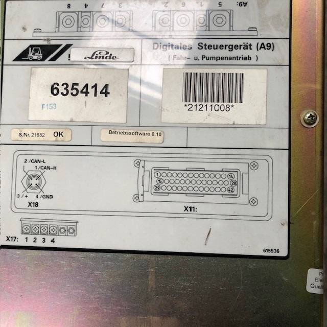 电气系统 适用于 材料装卸设备 Digital Motor controller A9：图6