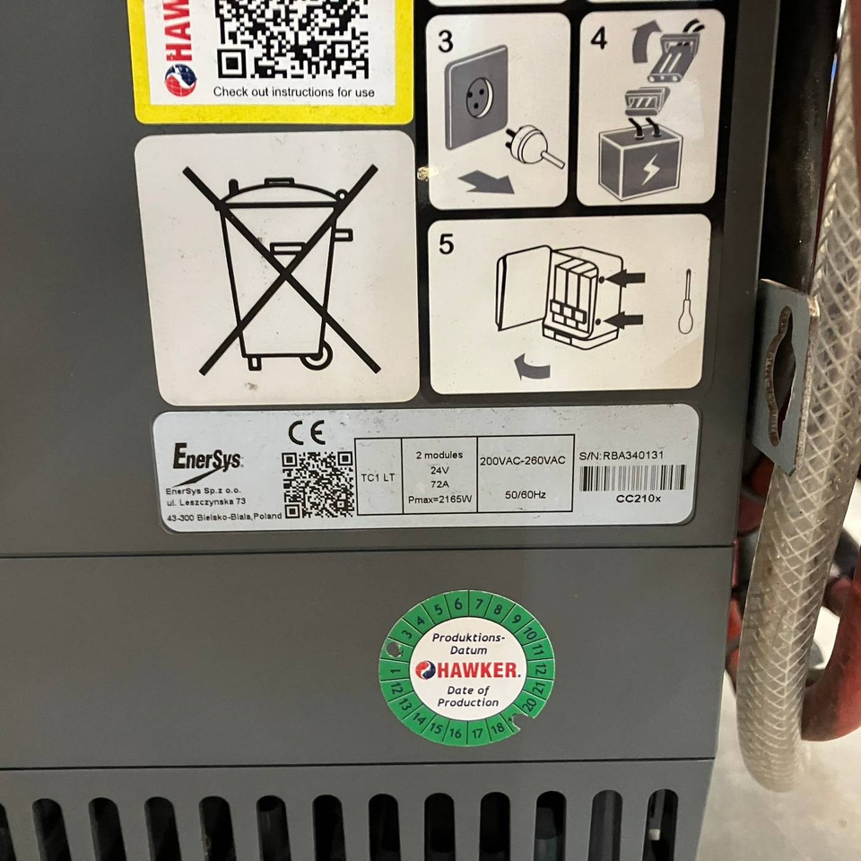 Hawker 24V/72A Lifetech TC1LT - 备件 适用于 材料装卸设备:图4 Hawker 24V/72A Lifetech TC1LT - 备件 适用于 材料装卸设备:图4