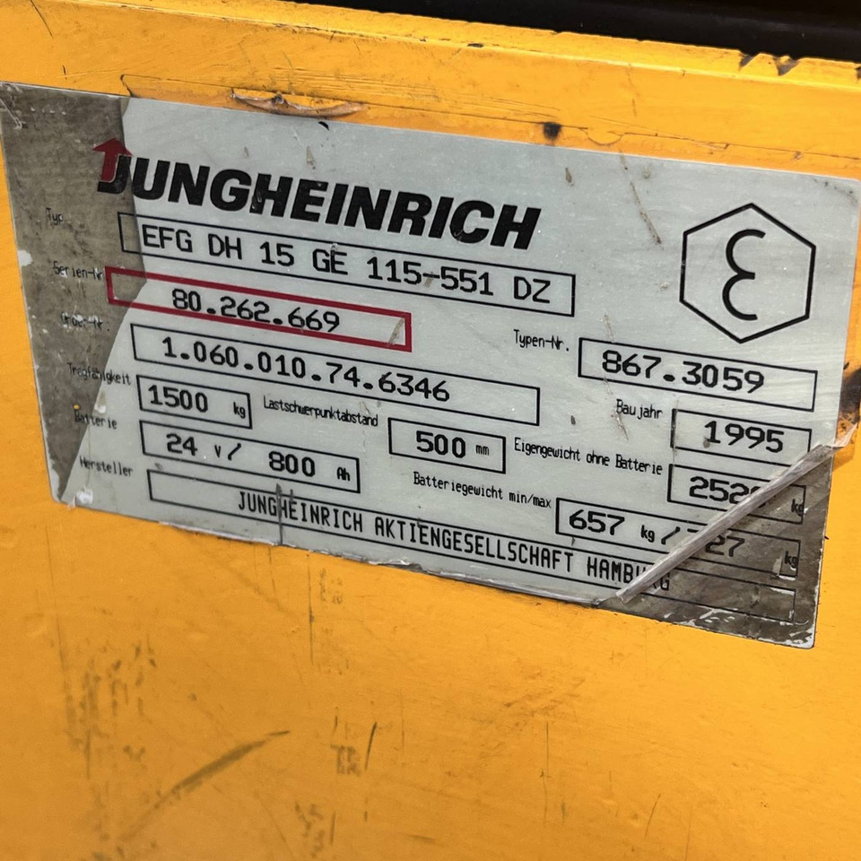 电动叉车 Jungheinrich EFG-DH15：图15
