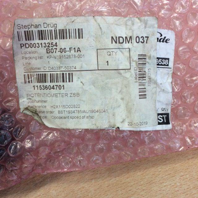 Potentiometer Assy mtg for Linde - 电气系统 适用于 材料装卸设备:图5 Potentiometer Assy mtg for Linde - 电气系统 适用于 材料装卸设备:图5