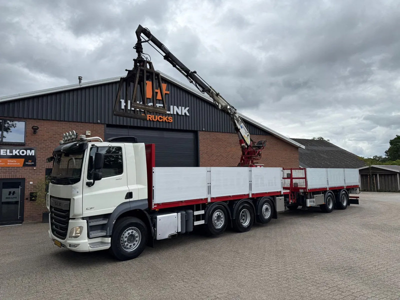 DAF CF 480 8X2 KENNIS K16R3 Kraan Combi 234.610KM + PACTON - 栏板式/ 平板卡车, 起重车:图1 DAF CF 480 8X2 KENNIS K16R3 Kraan Combi 234.610KM + PACTON - 栏板式/ 平板卡车, 起重车:图1