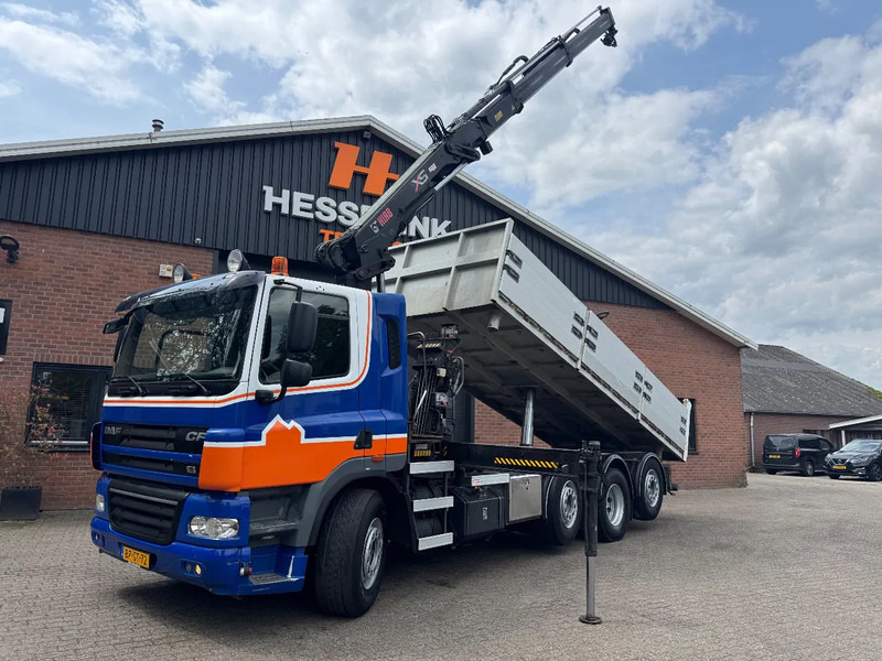 DAF CF 85.360 8X2 3 Zijdige kipper HIAB 16 t/m kraan AHK Top condition - 翻斗车, 起重车:图1 DAF CF 85.360 8X2 3 Zijdige kipper HIAB 16 t/m kraan AHK Top condition - 翻斗车, 起重车:图1