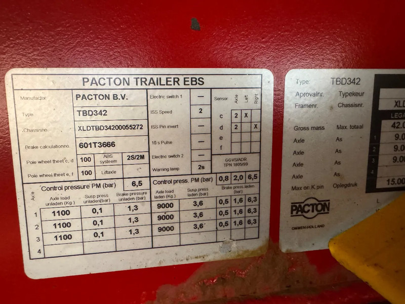 侧帘半拖车 Pacton 3AS Schuifzeilen Stuuras Kooiaap aansluiting hardh.vloer：图17