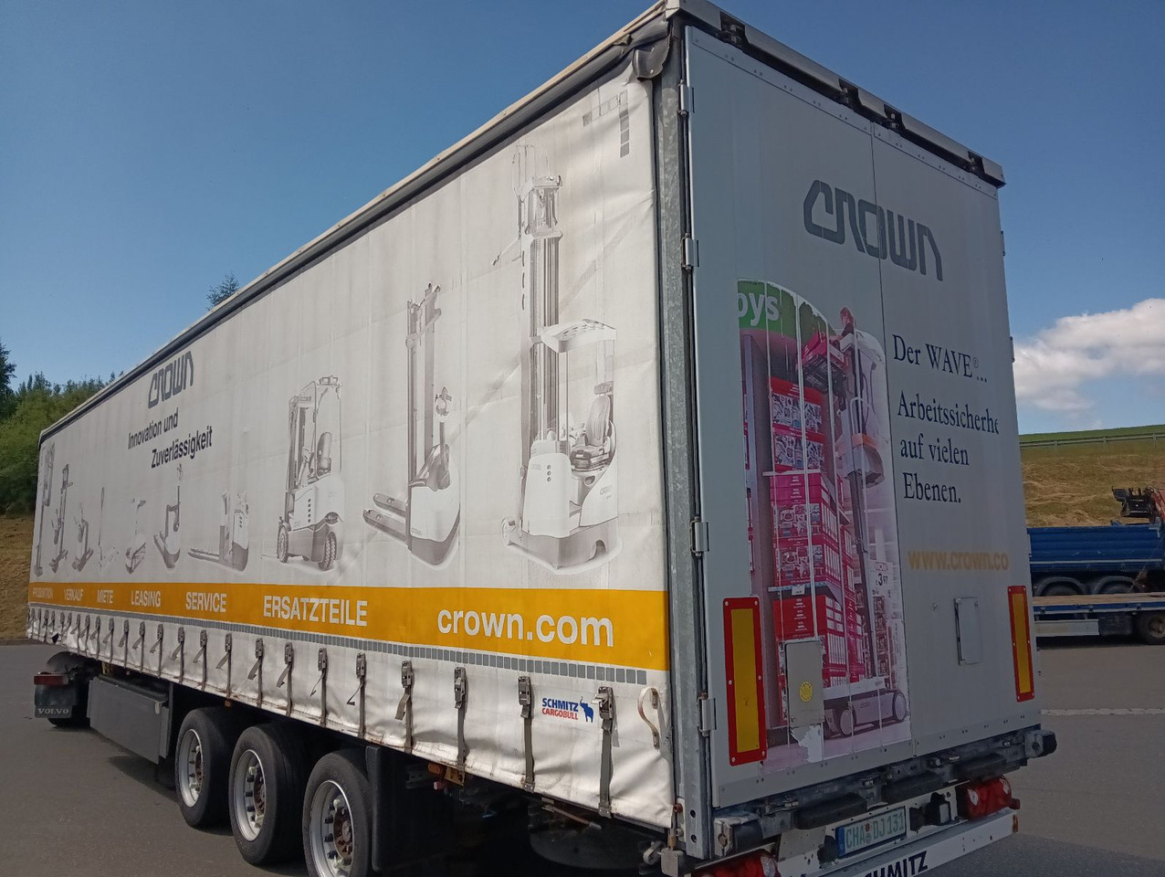 侧帘半拖车 Schmitz Cargobull SCS24 DOPPELSTOCK HUBDACH Lift SAF 455/40R22,5：图11