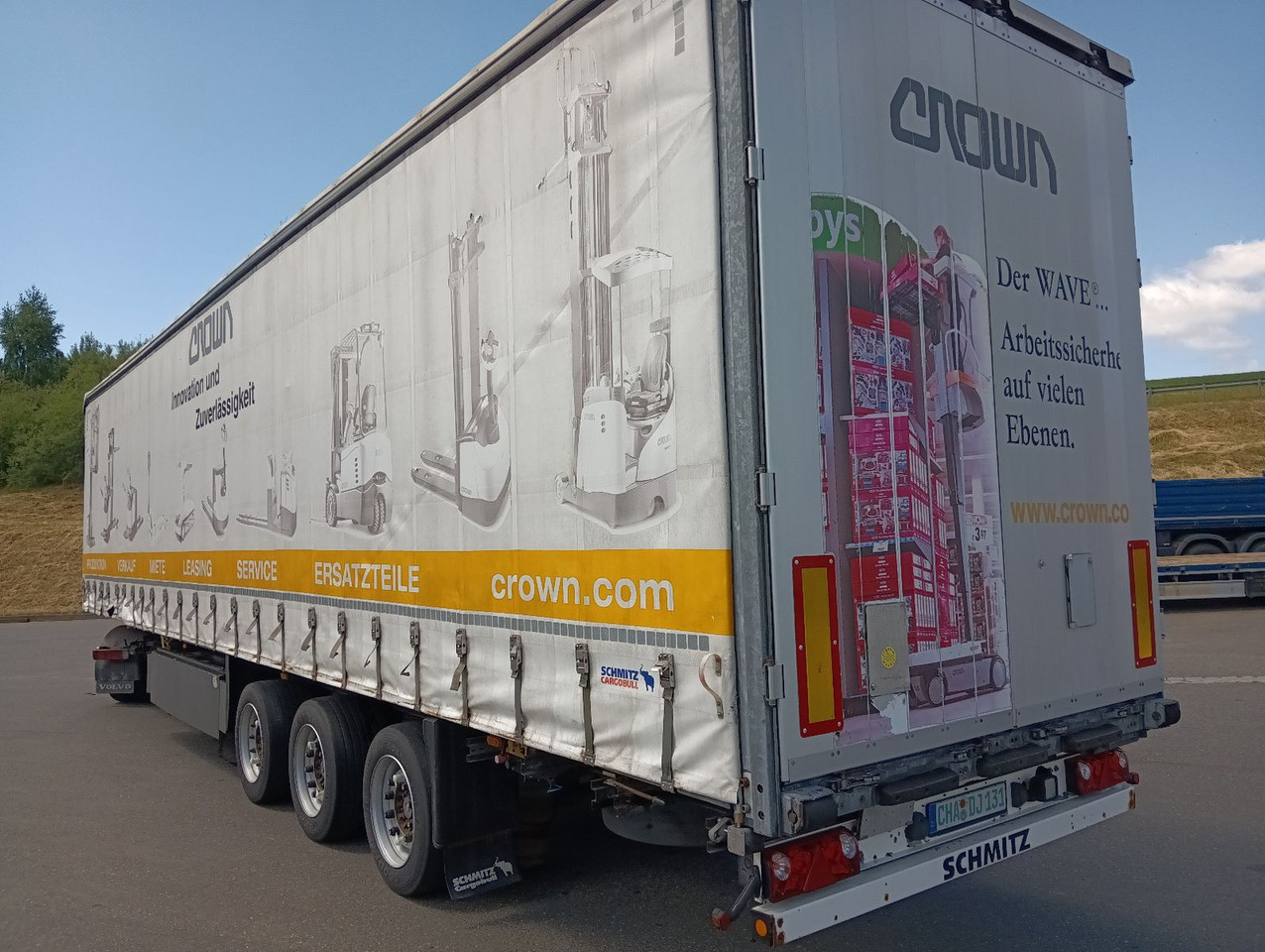 侧帘半拖车 Schmitz Cargobull SCS24 DOPPELSTOCK HUBDACH Lift SAF 455/40R22,5：图7