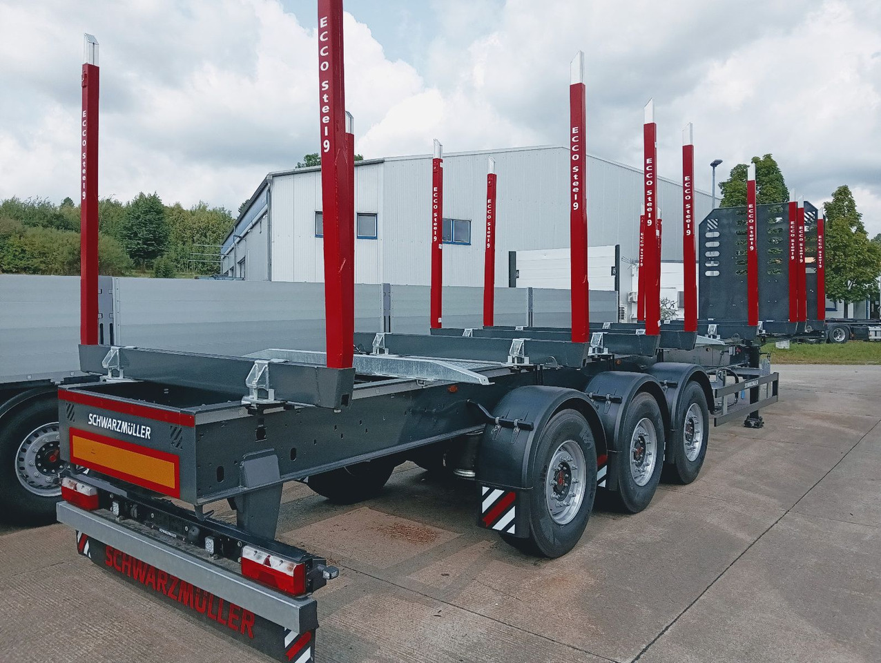 Schwarzmüller 3-A Rungensattel 8xRungSchemel 5800kg NEU sofort Schwarzmüller 3-A Rungensattel 8xRungSchemel 5800kg NEU sofort - 木材运输半挂车:图2 Schwarzmüller 3-A Rungensattel 8xRungSchemel 5800kg NEU sofort Schwarzmüller 3-A Rungensattel 8xRungSchemel 5800kg NEU sofort - 木材运输半挂车:图2