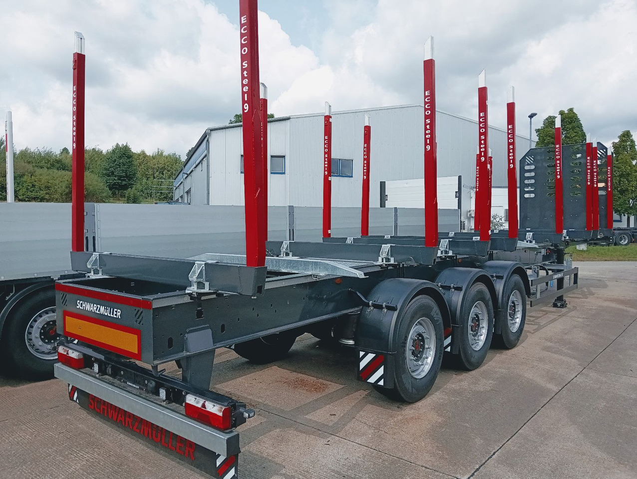 Schwarzmüller 3-A Rungensattel 8xRungSchemel 5800kg NEU sofort Schwarzmüller 3-A Rungensattel 8xRungSchemel 5800kg NEU sofort - 木材运输半挂车:图4 Schwarzmüller 3-A Rungensattel 8xRungSchemel 5800kg NEU sofort Schwarzmüller 3-A Rungensattel 8xRungSchemel 5800kg NEU sofort - 木材运输半挂车:图4