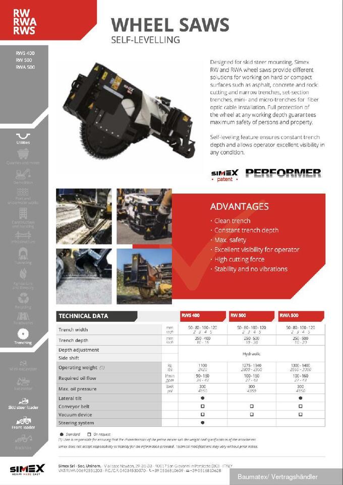 新的 挖沟机 Simex RWA 500 f. Kompaktlader, SOFORT VERFÜGBAR!!：图9