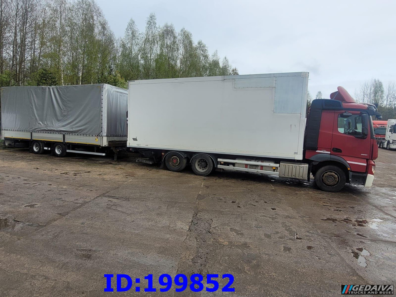 MERCEDES-BENZ Actros 2551 6x2 Euro5 + tilt trailer - 厢式卡车:图2 MERCEDES-BENZ Actros 2551 6x2 Euro5 + tilt trailer - 厢式卡车:图2