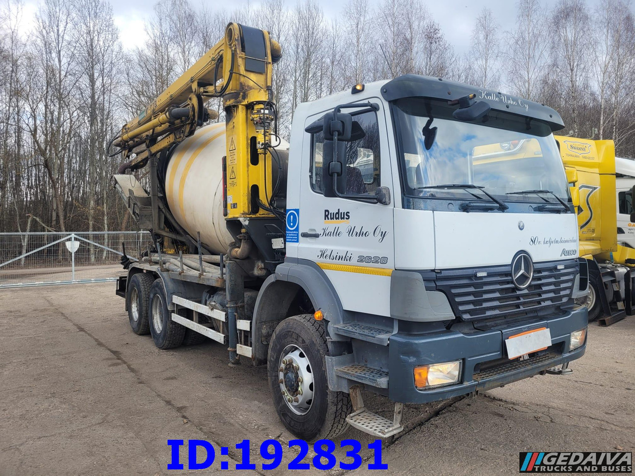 MERCEDES-BENZ Atego 2628 6x4 Schwing 17m 9m3 - 混凝土泵车:图1 MERCEDES-BENZ Atego 2628 6x4 Schwing 17m 9m3 - 混凝土泵车:图1