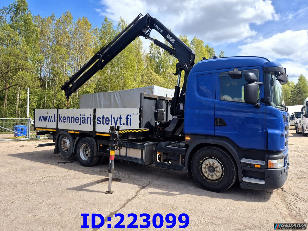SCANIA G440 6x2 + Crane HIAB X-Hiduo 188 - 栏板式/ 平板卡车:图4 SCANIA G440 6x2 + Crane HIAB X-Hiduo 188 - 栏板式/ 平板卡车:图4