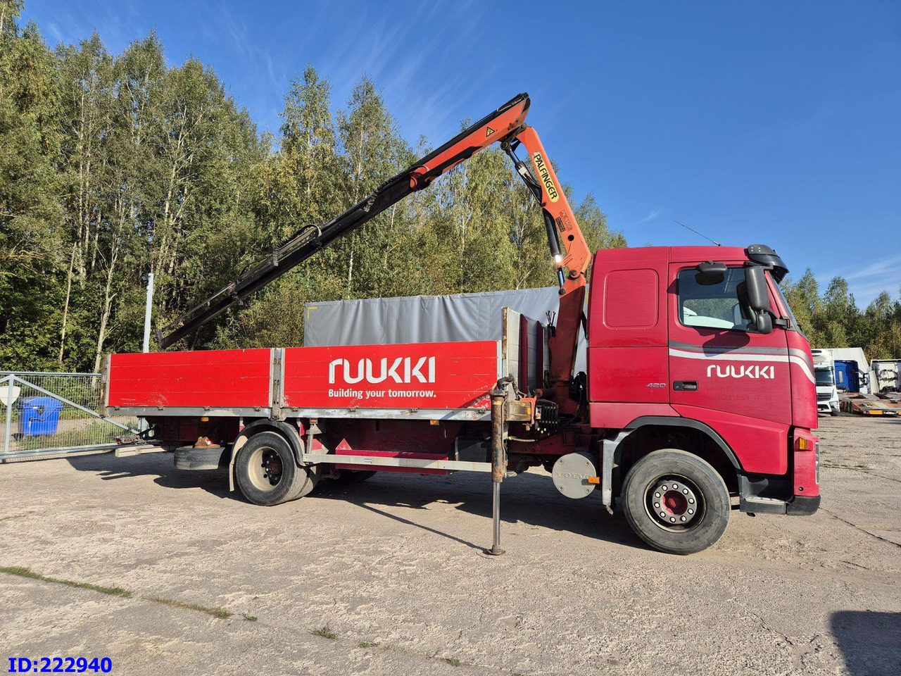 VOLVO FH12 420HP + Crane Palfinger PK9501 - 栏板式/ 平板卡车:图4 VOLVO FH12 420HP + Crane Palfinger PK9501 - 栏板式/ 平板卡车:图4