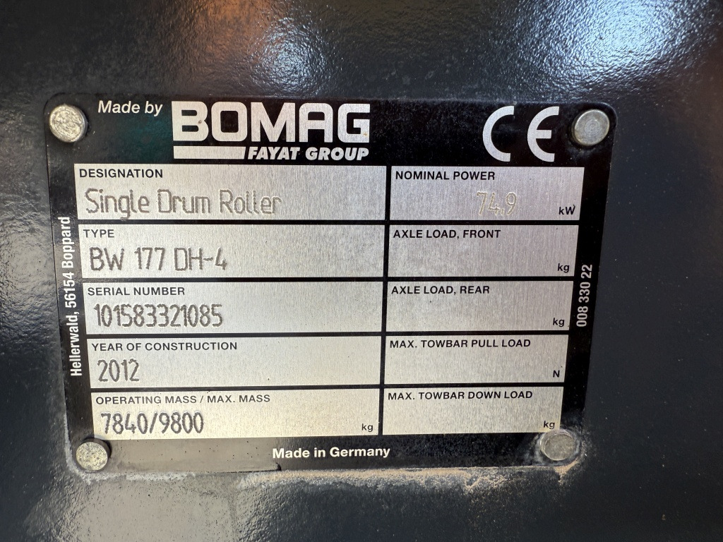 压实机 Bomag BW 177DH-4 (111742)：图7