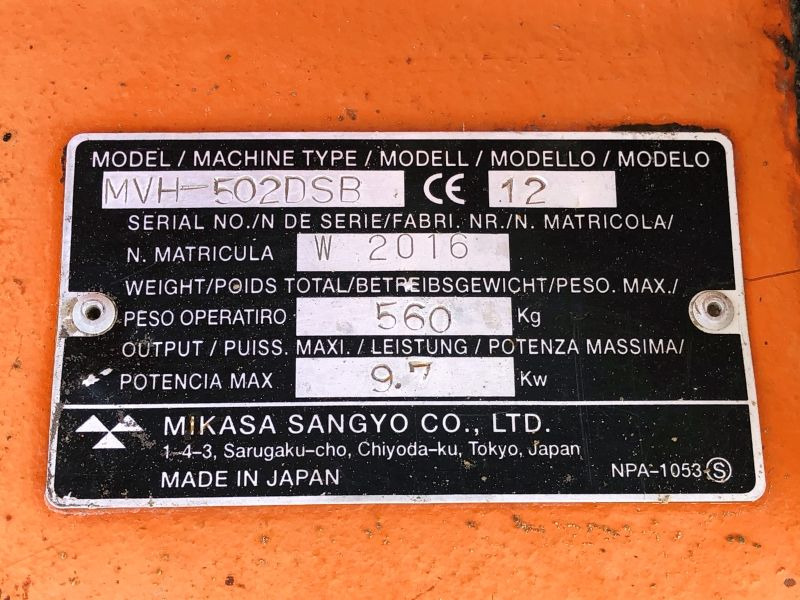 Diverses MIKASA MVH 502 (2906) - 振动板:图3 Diverses MIKASA MVH 502 (2906) - 振动板:图3