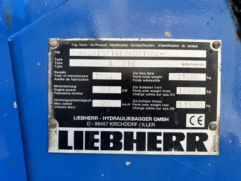 垃圾/ 工业叉装车 Liebherr A 316 Litronic (110986)：图8