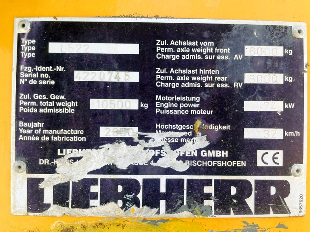 Liebherr L522 (4023) - 轮式装载机:图4 Liebherr L522 (4023) - 轮式装载机:图4