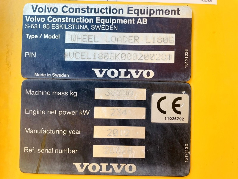 Volvo L180G HL (3636) - 轮式装载机:图4 Volvo L180G HL (3636) - 轮式装载机:图4