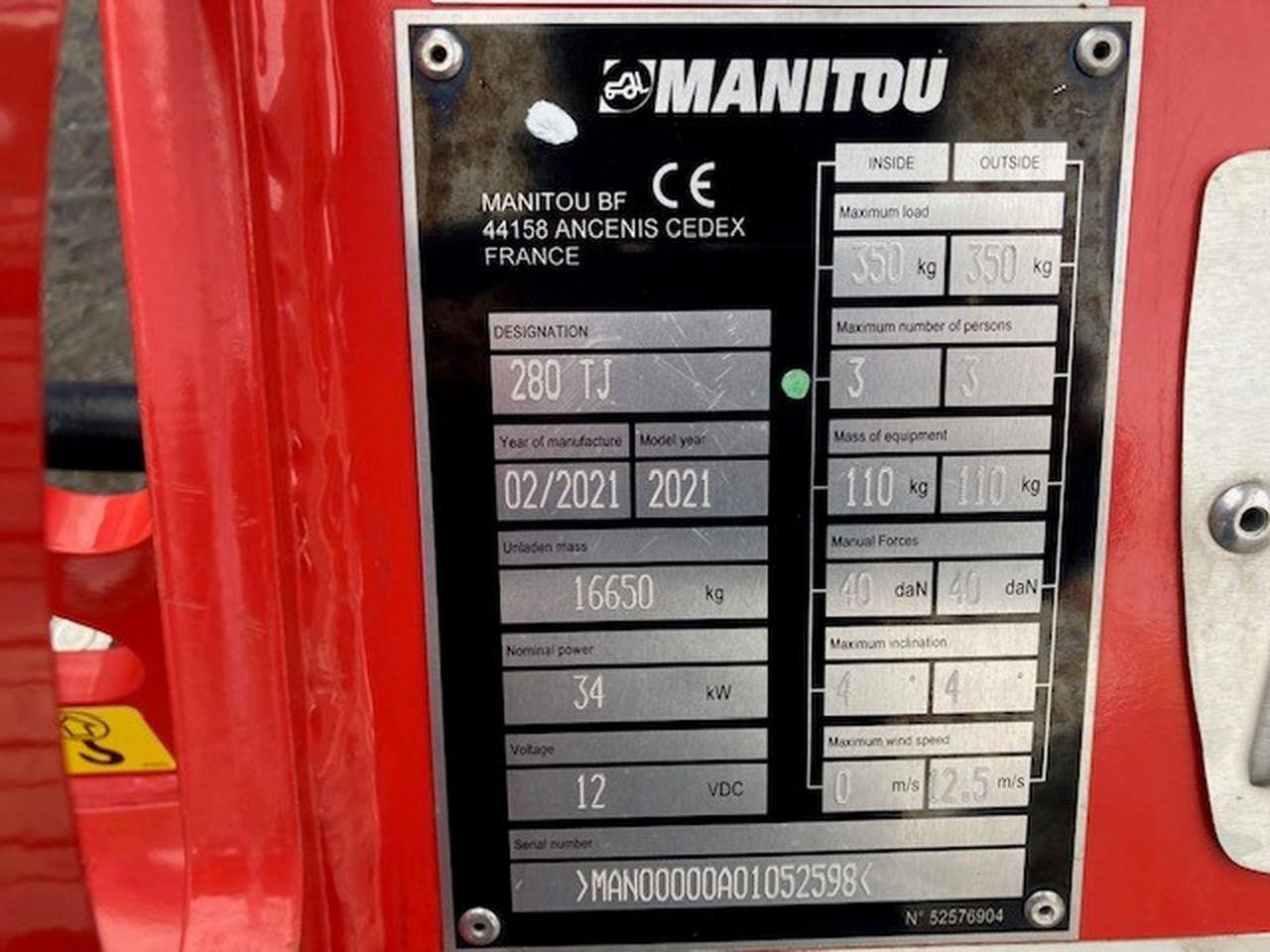 Manitou 280TJ 租赁 Manitou 280TJ：图6