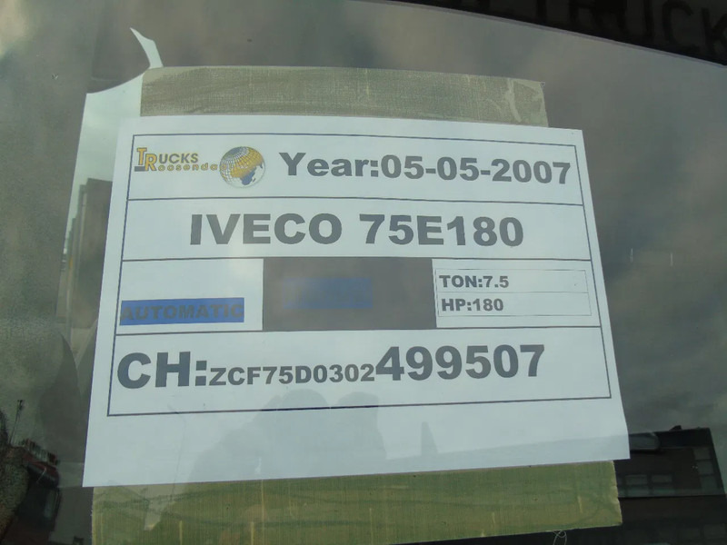 Iveco EuroCargo 180 IVECO EURO CARGO 75 E 180 GLASWAGEN - 厢式卡车:图5 Iveco EuroCargo 180 IVECO EURO CARGO 75 E 180 GLASWAGEN - 厢式卡车:图5