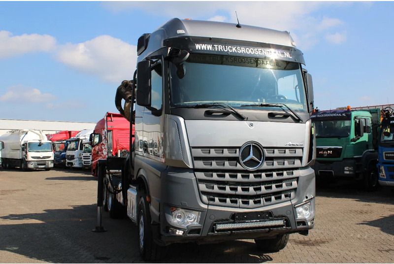 牵引车 Mercedes-Benz Arocs 2858 + PALFINGER Z15 (2022) + 6X4 + FOREST/WOOD/METAL EDITION：图8