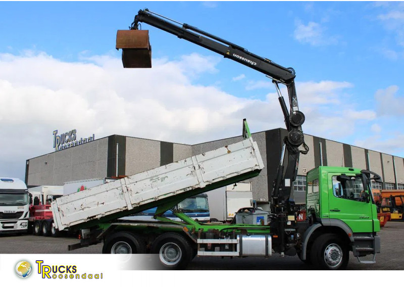 Mercedes-Benz Axor 2633 + TIPPER + HIAB 144 + REMOTE + MANUAL + 6x4 - 翻斗车, 起重车:图1 Mercedes-Benz Axor 2633 + TIPPER + HIAB 144 + REMOTE + MANUAL + 6x4 - 翻斗车, 起重车:图1