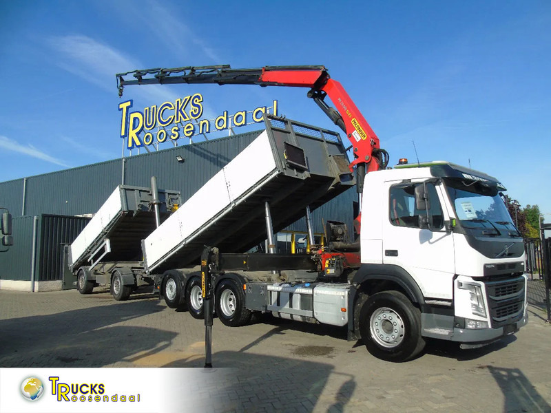 翻斗车, 起重车 Volvo FM 420 + 8x4 + PALFINGER 24.001 SLD + REMOTE + COMPLETE COMBI:图1