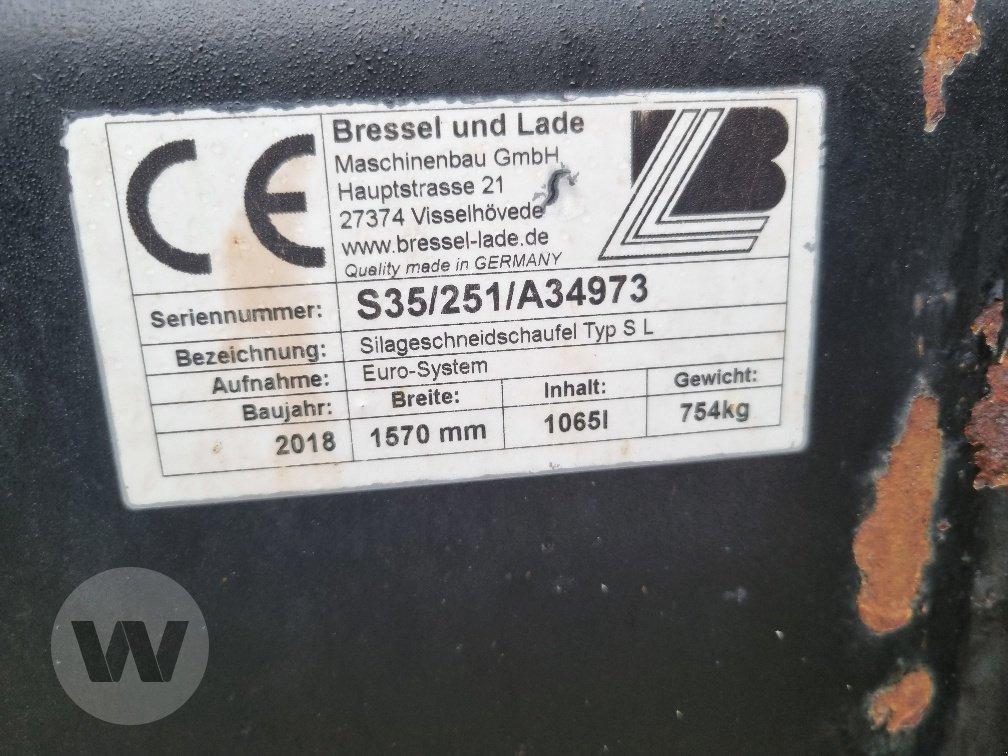 Bressel & Lade SILAGESCHNEIDSCHAUFE - 筒仓设备:图2 Bressel & Lade SILAGESCHNEIDSCHAUFE - 筒仓设备:图2