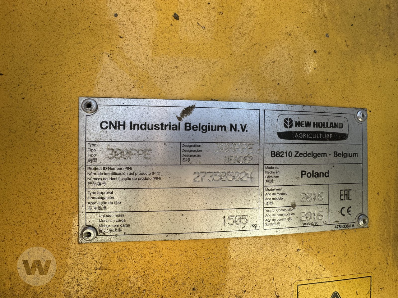 New Holland Pick-Up 300 FP - 附件 适用于 农业机械:图4 New Holland Pick-Up 300 FP - 附件 适用于 农业机械:图4