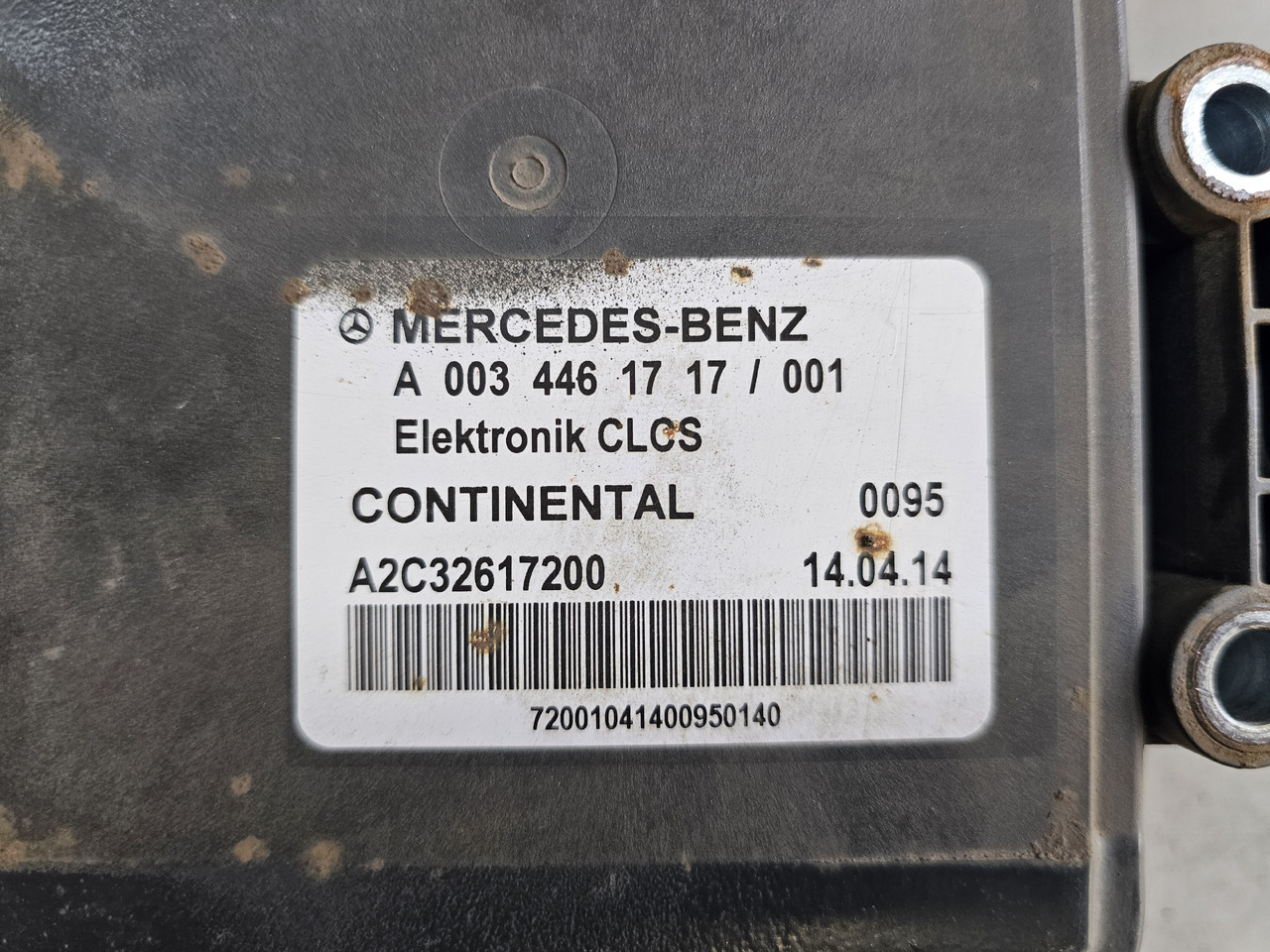 MERCEDES-BENZ CLCS CONTROL UNIT / A0034461717 - ECU:图4 MERCEDES-BENZ CLCS CONTROL UNIT / A0034461717 - ECU:图4