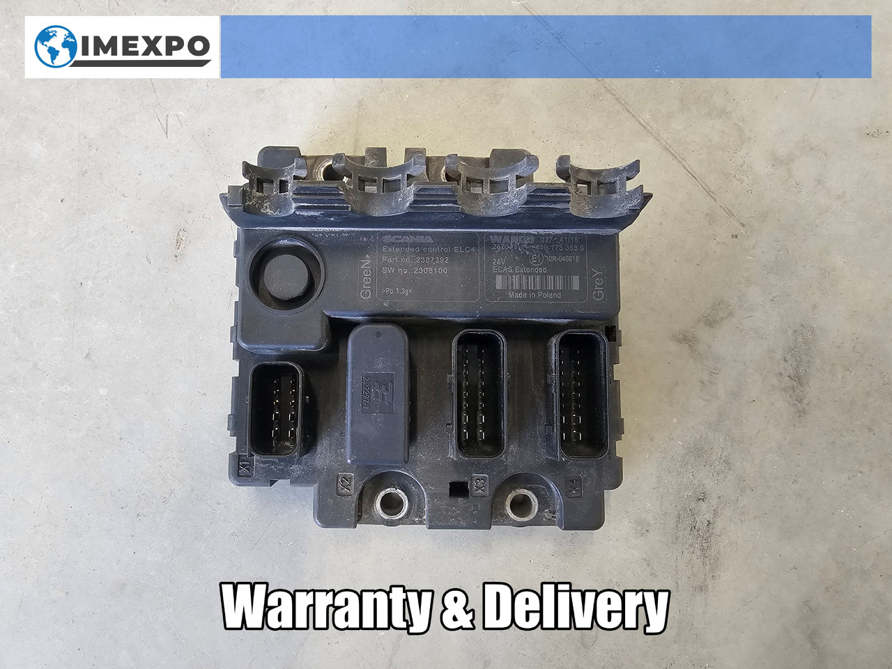 SCANIA S, R, P, G / ELC4 CONTROL UNIT / 2387392 - ECU:图1 SCANIA S, R, P, G / ELC4 CONTROL UNIT / 2387392 - ECU:图1
