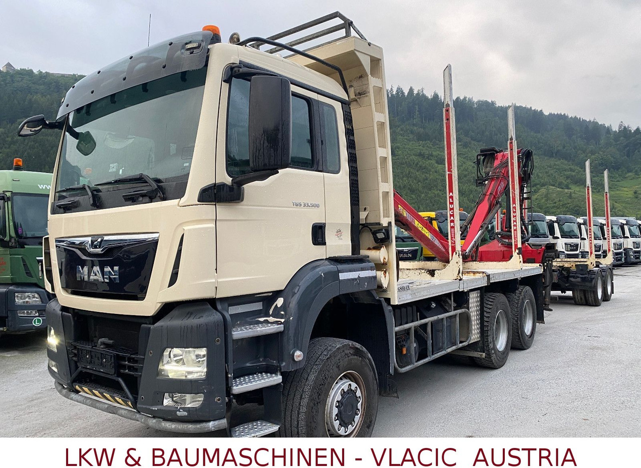 MAN 33.500 6x6 MIT KRAN PENZ - 木材运输车, 起重车:图1 MAN 33.500 6x6 MIT KRAN PENZ - 木材运输车, 起重车:图1