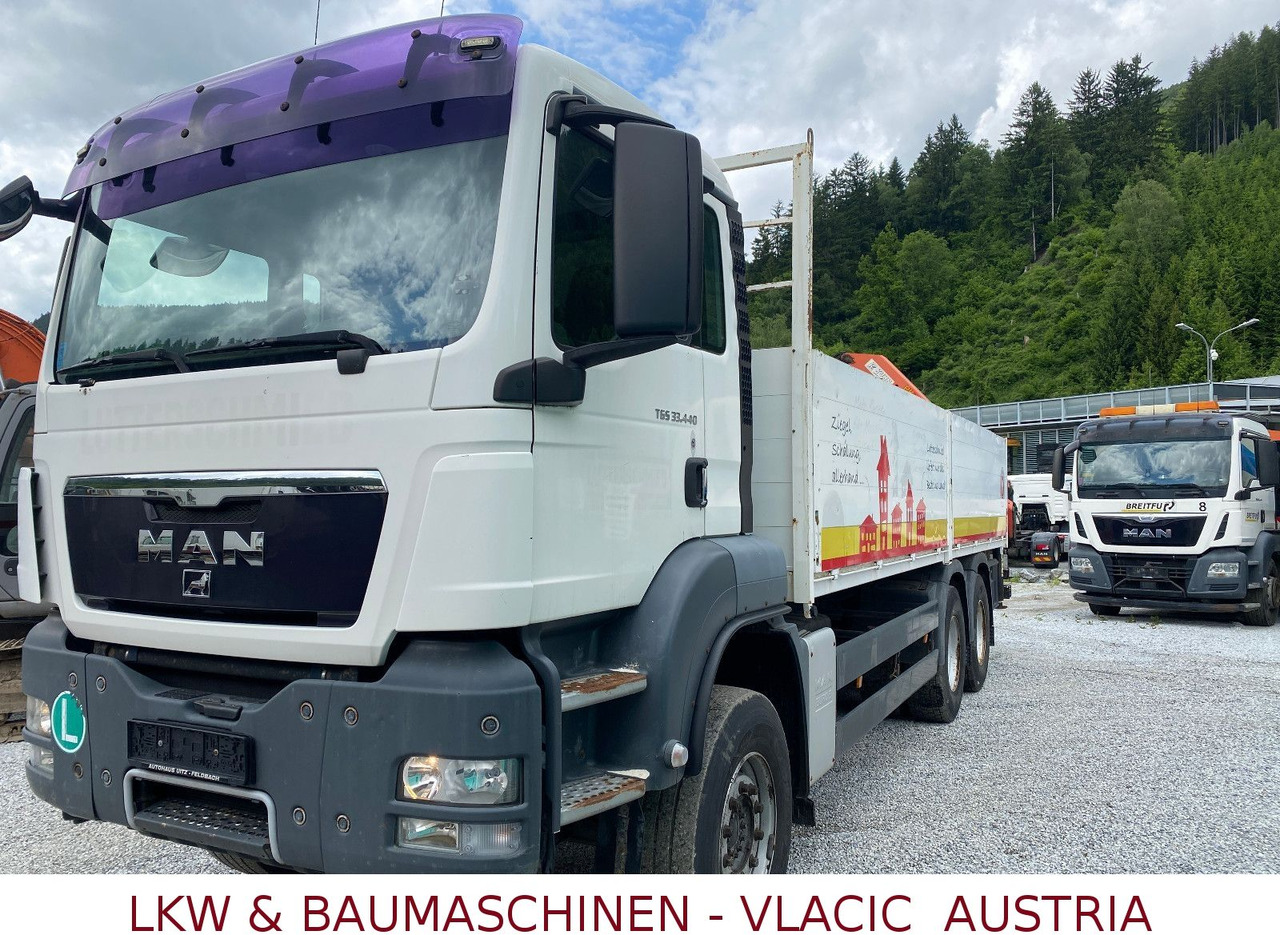 MAN TGS 33.440 6x4 Blatt/Blatt Mit Palfinger PK16500 - 栏板式/ 平板卡车, 起重车:图1 MAN TGS 33.440 6x4 Blatt/Blatt Mit Palfinger PK16500 - 栏板式/ 平板卡车, 起重车:图1
